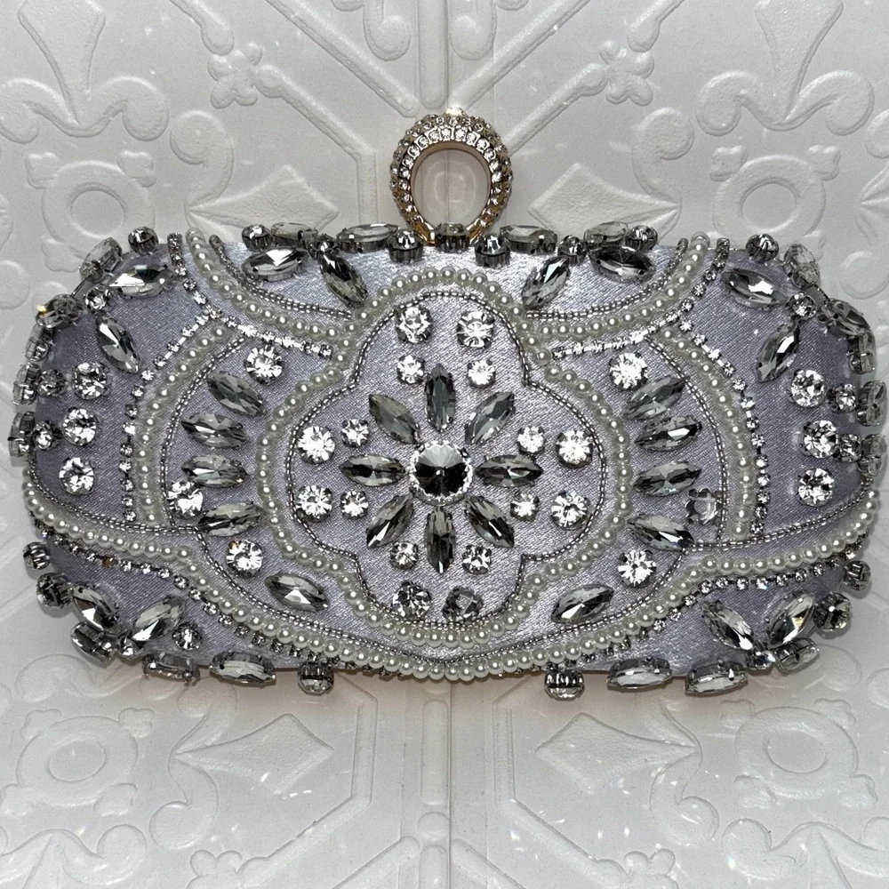 Flavia‎ Silver Bridal Handbag